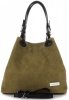 Kožené kabelka shopper bag Vittoria Gotti zelená V90047CH